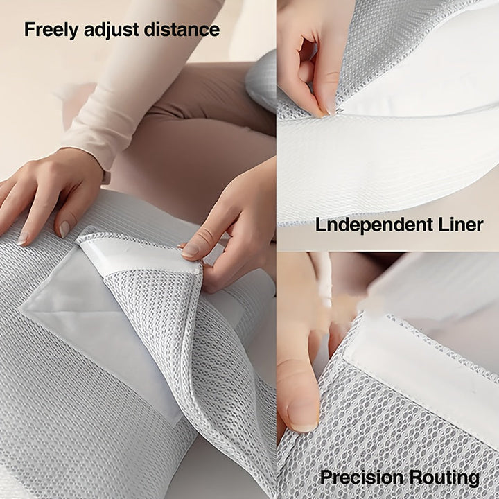 Adjustable Pregnancy Pillow | Ergonomic Maternity Support for Side &amp; Stomach Sleepers