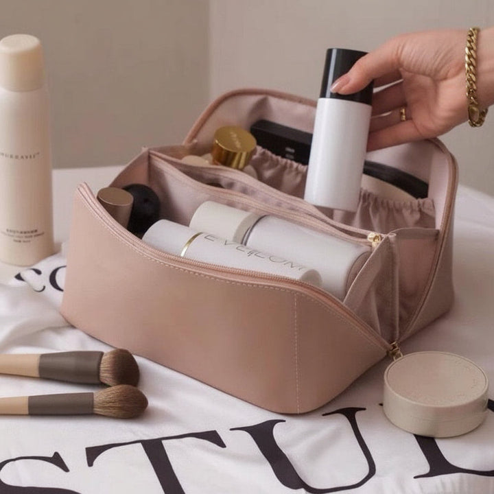 Makeup Bag Travel Cosmetic Organizer Large Capacity Toiletry Case
