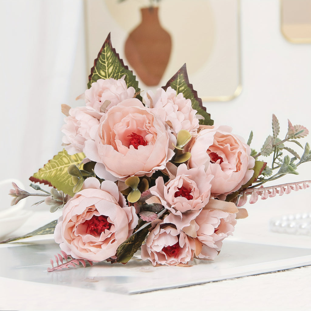 Flower Bouquet Mothers Day Gift Artificial Peony Home Decoration