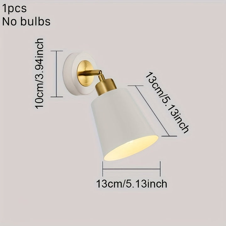 Modern Metal Wall Sconce Light | Adjustable Bedroom &amp; Living Room Lamp