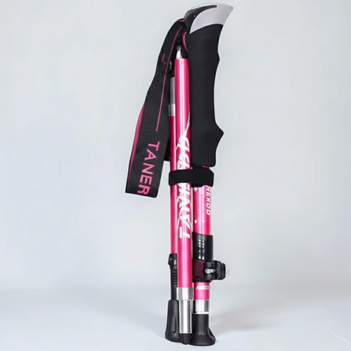 Trekking Poles Foldable Telescopic Hiking Support Stick