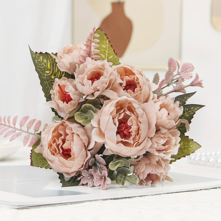 Flower Bouquet Mothers Day Gift Artificial Peony Home Decoration