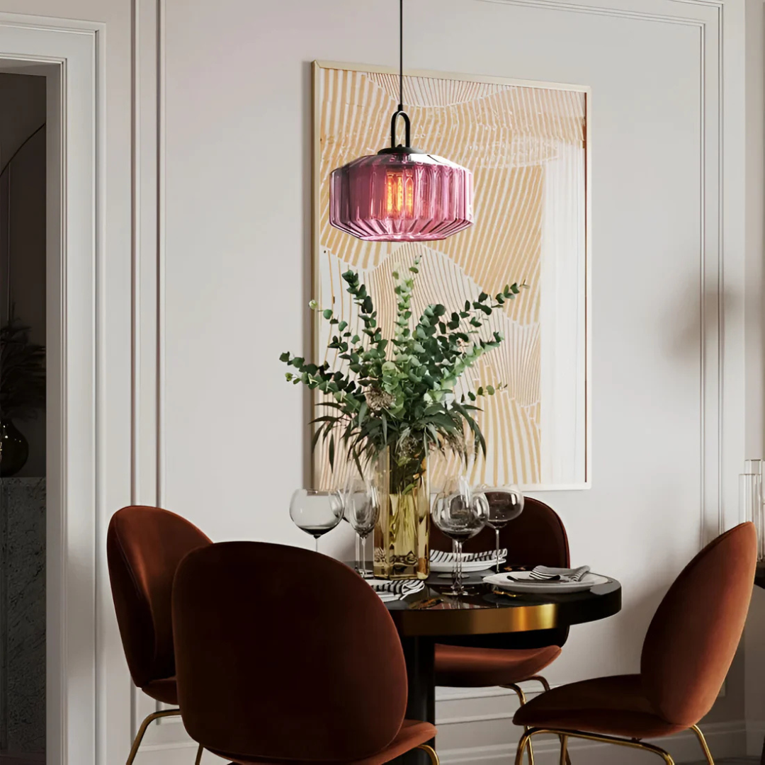 Mireta Glass Pendant Light | Retro-colored Glass Design