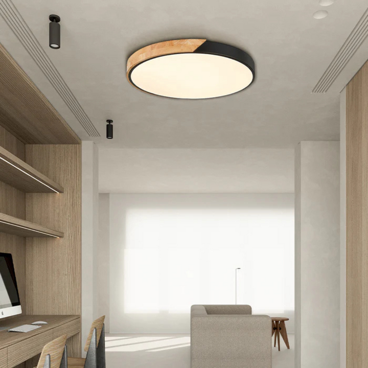 LED Ceiling Light | Modern Nordic Wooden Design