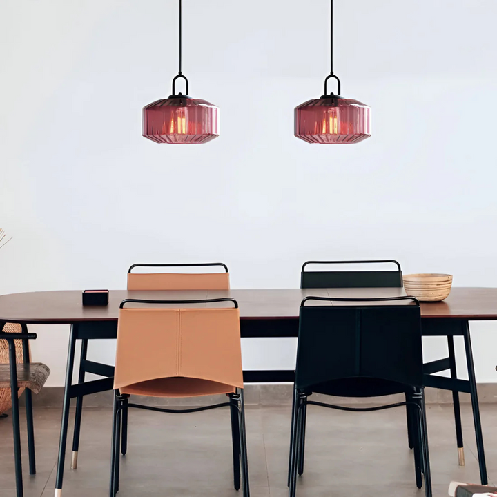 Mireta Glass Pendant Light | Retro-colored Glass Design