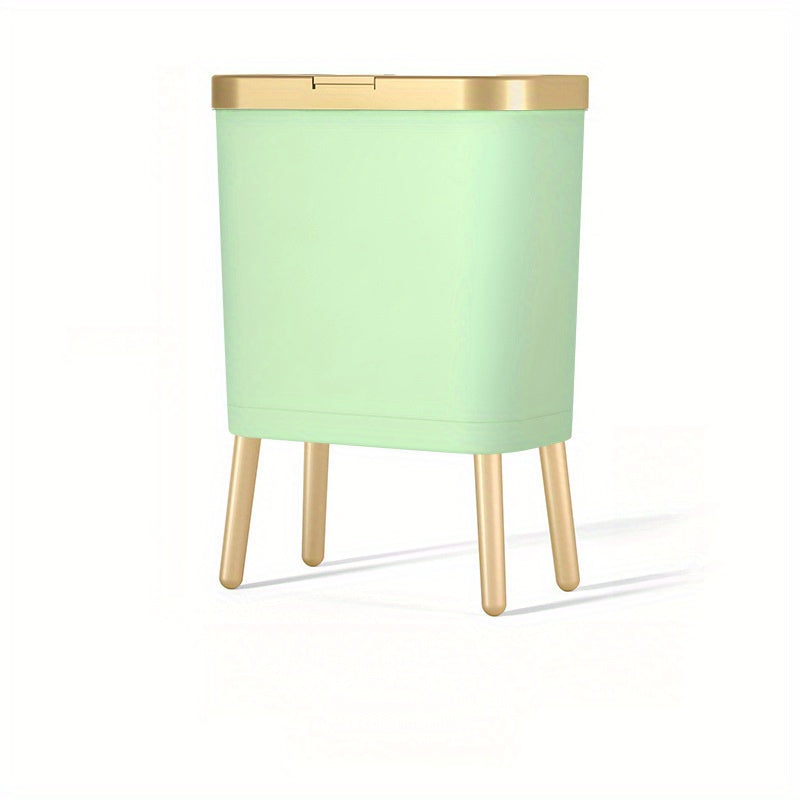 15L Modern Odour-Sealing Trash Can with Elevated Legs | Stylish Waste Bin for Kitchen, Living &amp; Bathroom