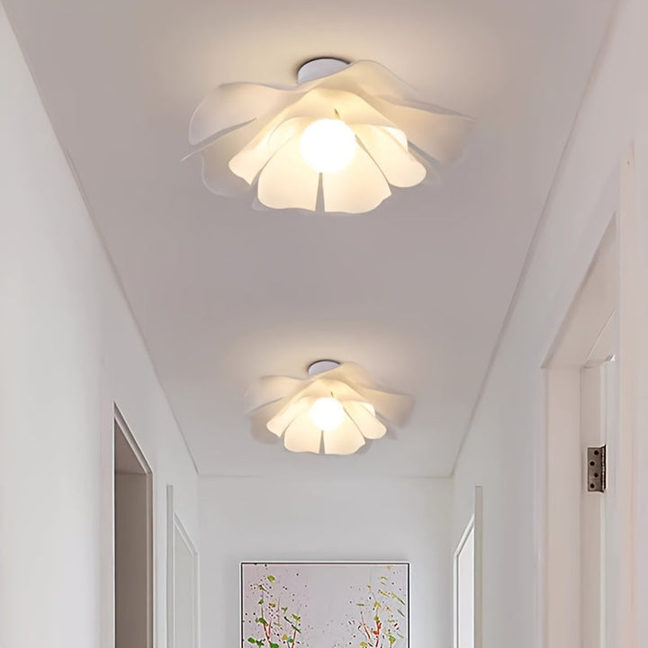 Petal Flower Ceiling Light | Modern Floral Semi Flush Mount Fixture