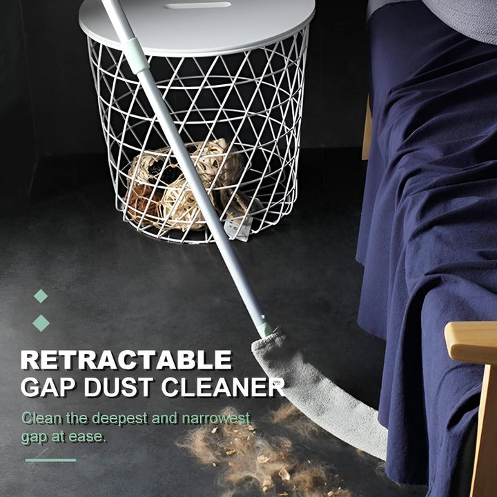 Mop Retractable Gap Cleaning Tool Microfiber Brush Flat Design