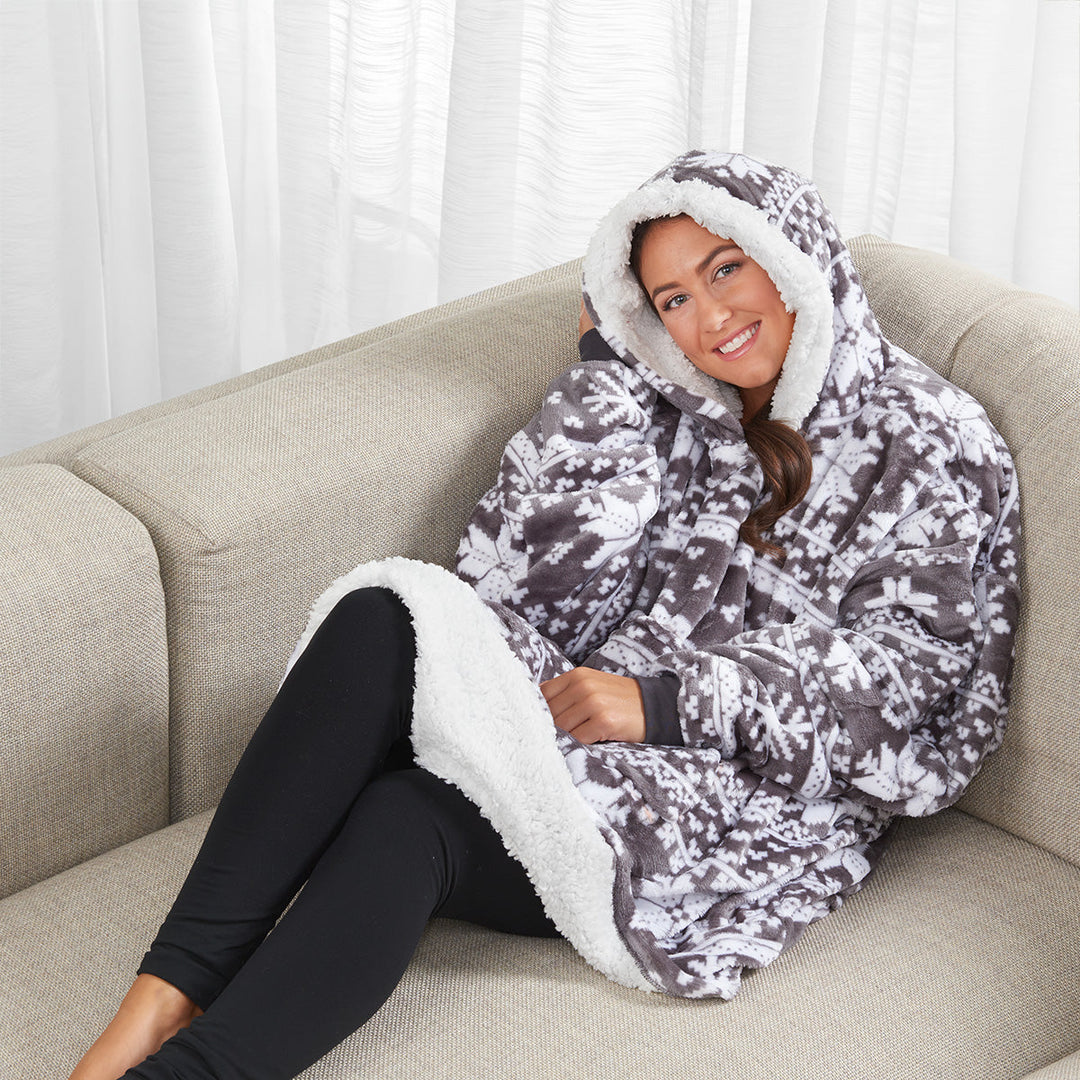 Women Blanket Hoodie Wearable Oversized Loungewear