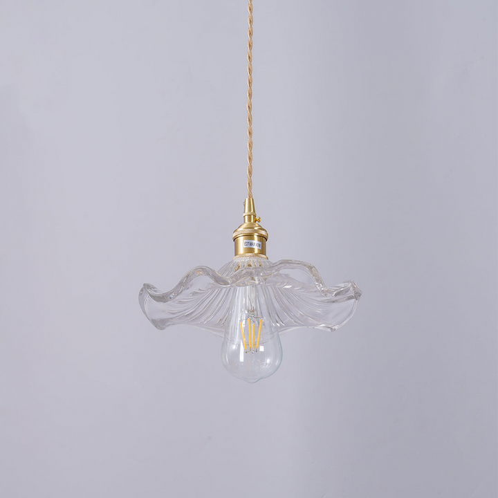 Illuminate Your Room with Elegance | Flower Glass LED Pendant Light