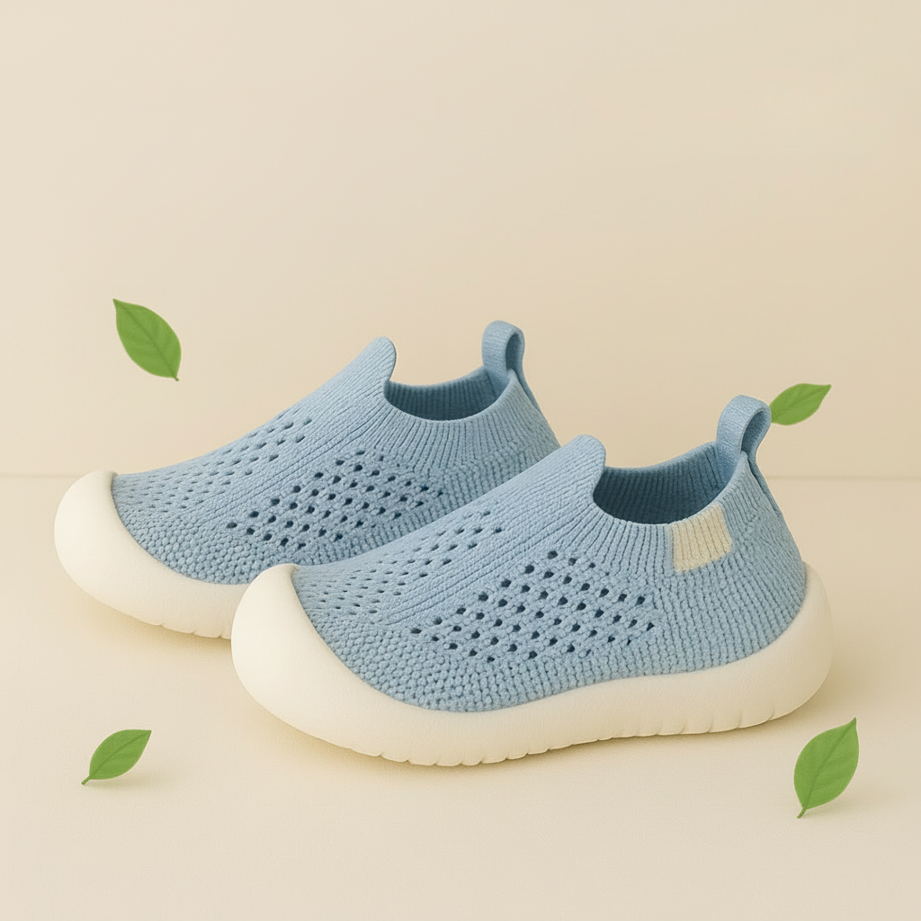Kids Sneakers Breathable Mesh Slip On Shoes Non Slip Lightweight
