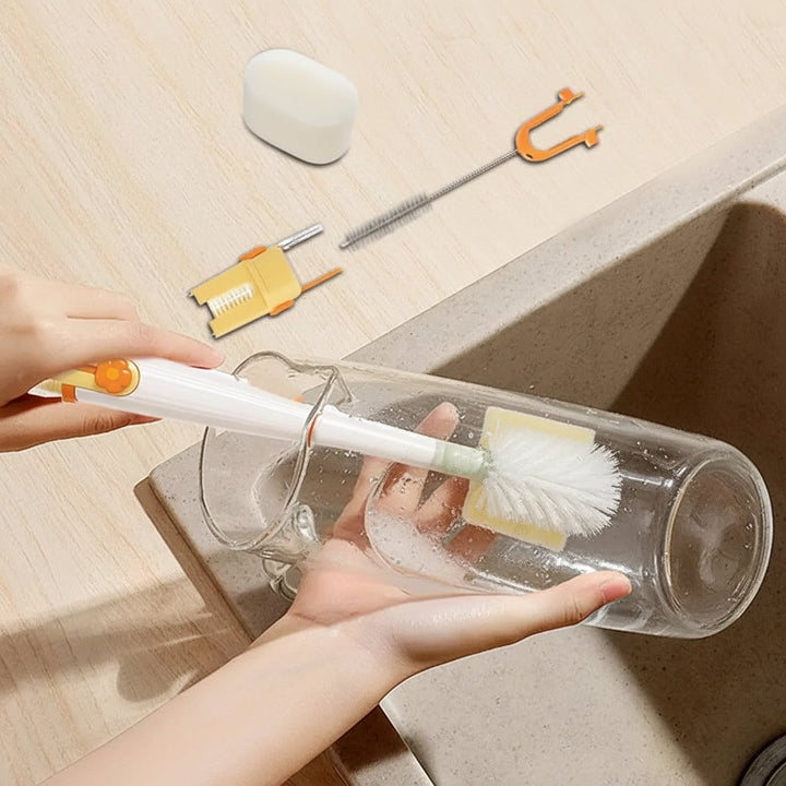 Bottle Brush Set Multifunction Cleaning Brush Bottles