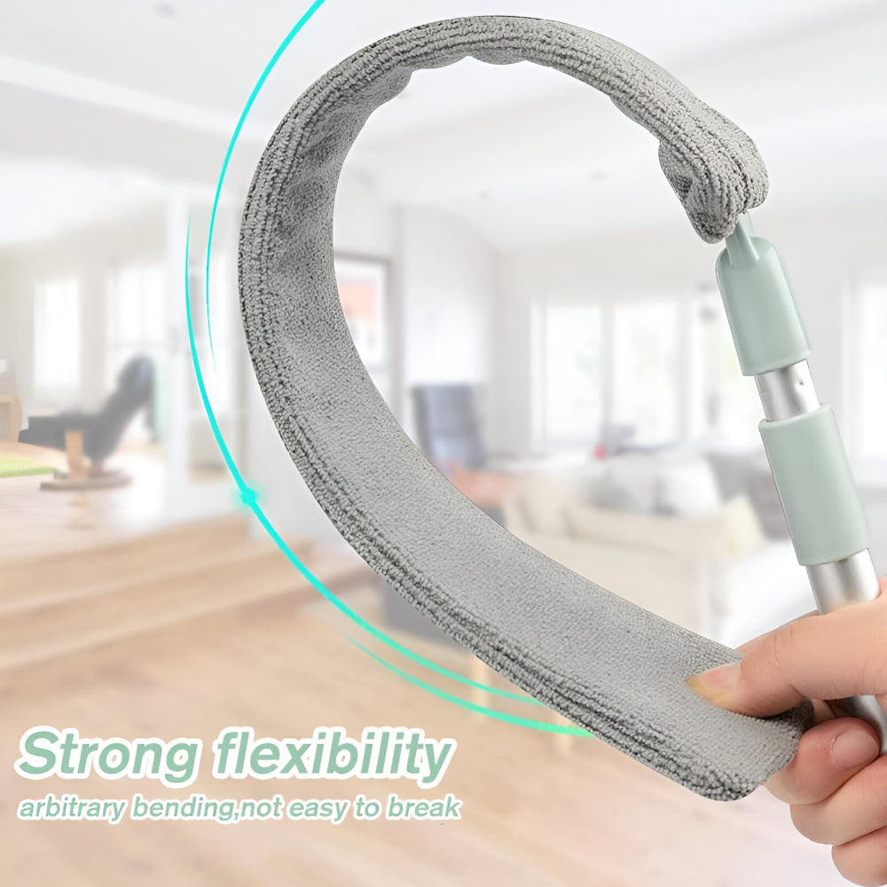 Mop Retractable Gap Cleaning Tool Microfiber Brush Flat Design