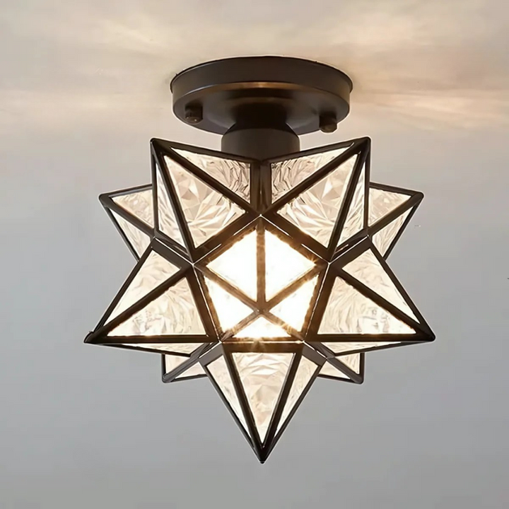 Xelio LED Ceiling Lamp | Elegant Geometric Star Light