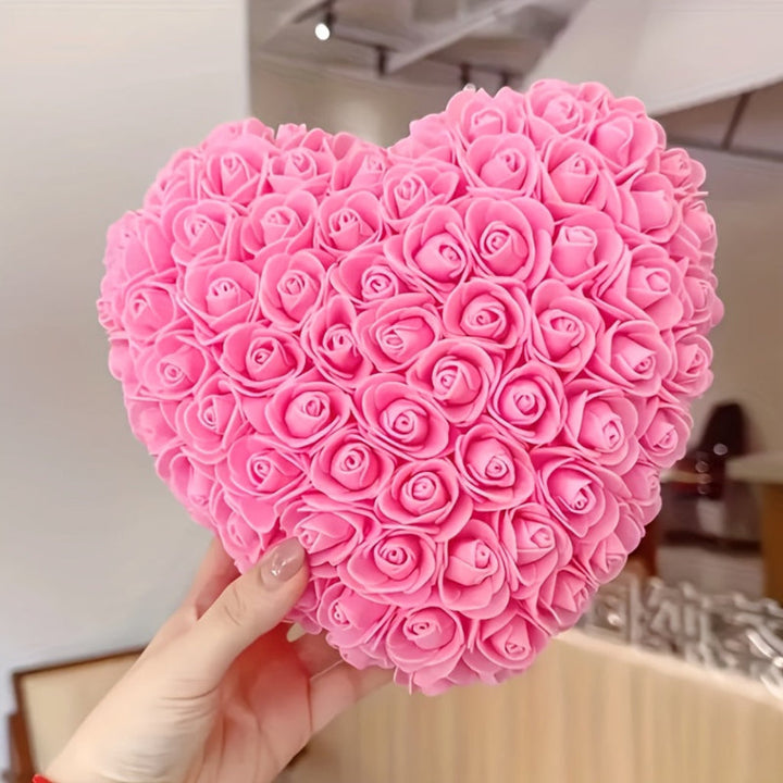 Rose Heart Mothers Day Gift Artificial Flower Table Decoration