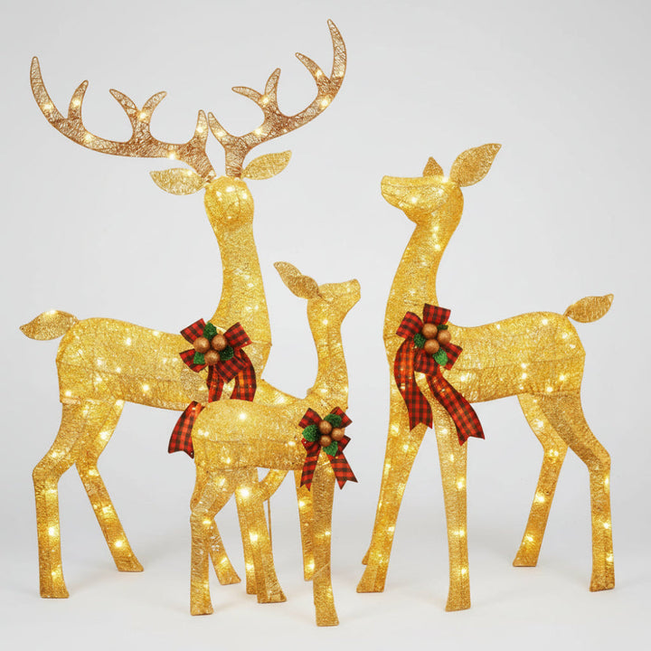 Christmas Outdoor Decorations LED Reindeer Garden Display