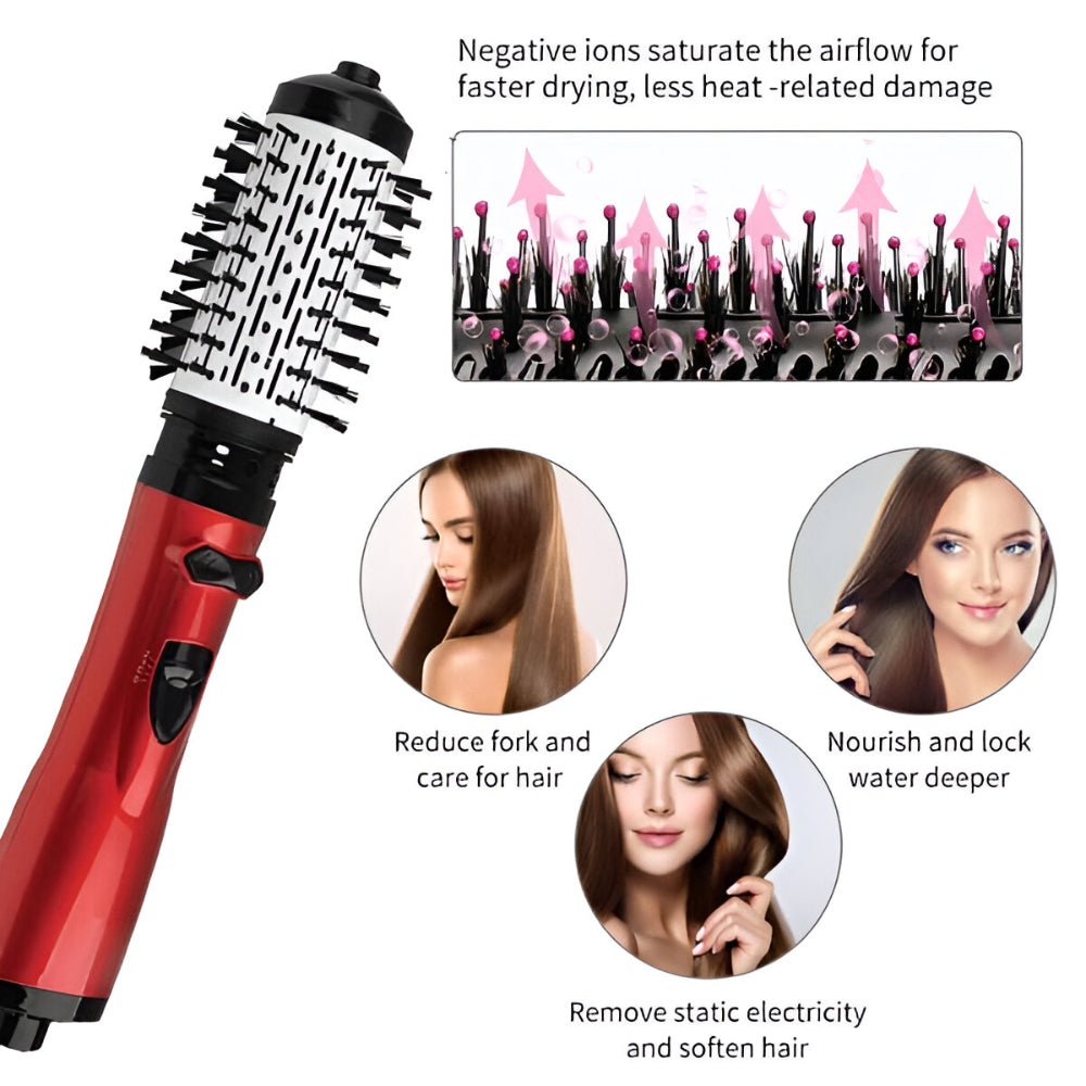 Hair Hot Air Brush Rotating Styling Dryer Tool Set