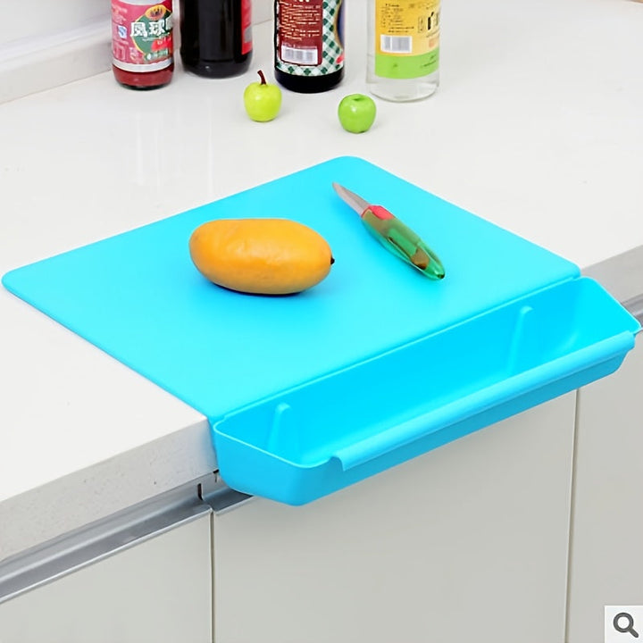 2-in-1 Chopping Board with Storage Box | Portable Kitchen Cutting Board &amp; Food Holder