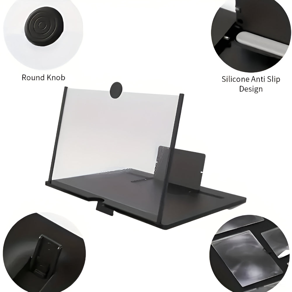 Phone Stand Screen Magnifier Foldable Holder Display Amplifier