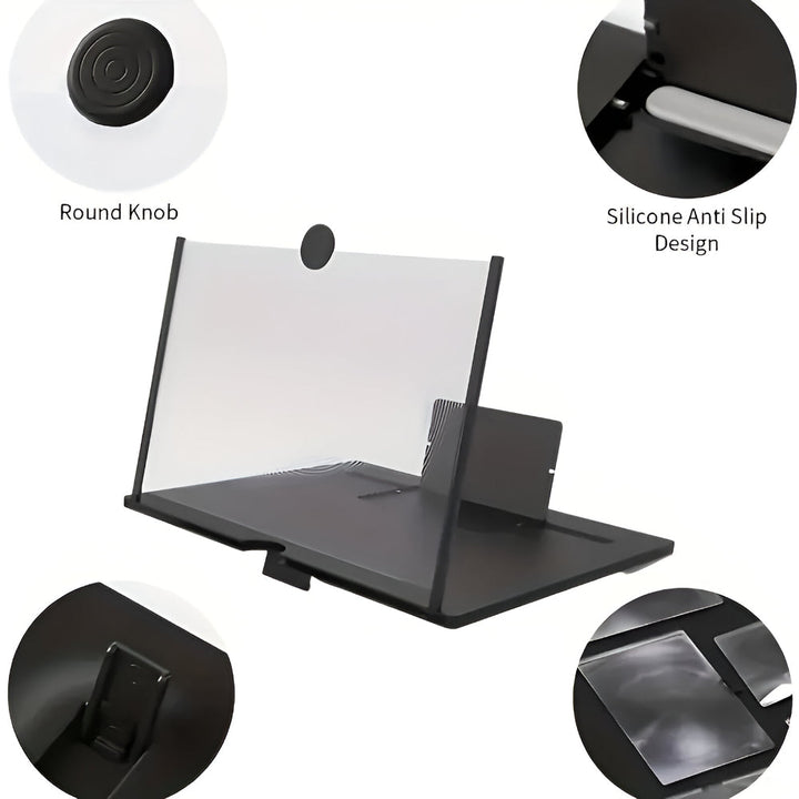 Phone Stand Screen Magnifier Foldable Holder Display Amplifier