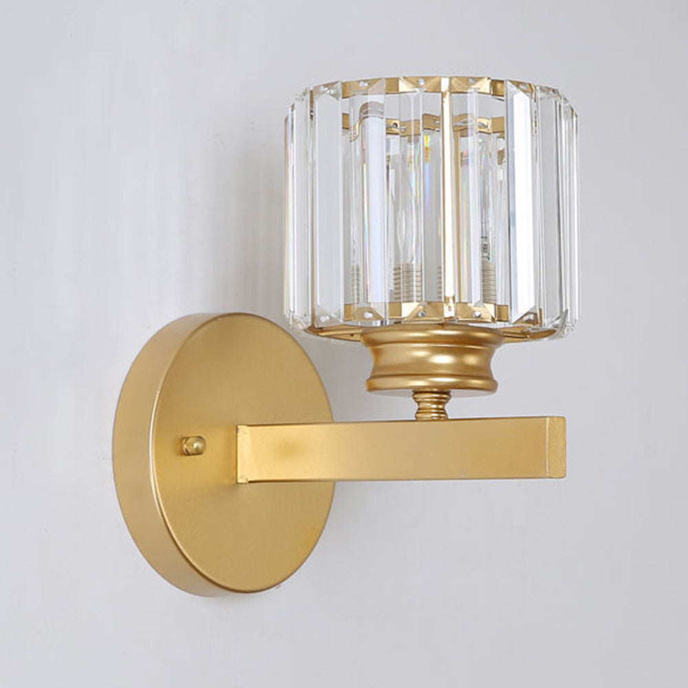 Crystal Wall Light | Modern Glass &amp; Iron Sconce