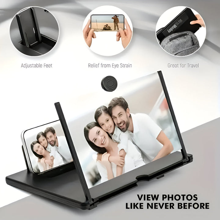 Phone Stand Screen Magnifier Foldable Holder Display Amplifier
