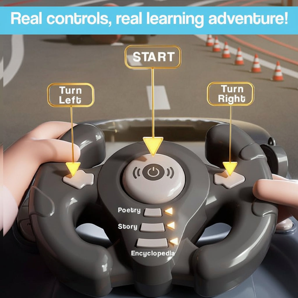Racing Game Console Interactive Steering Wheel Toy