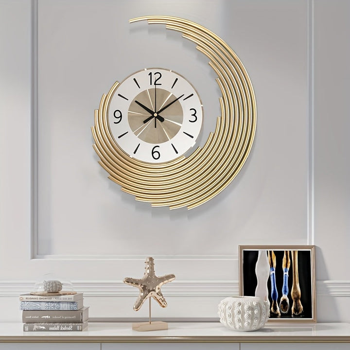 Modern 3D Metal Wall Clock | Silent Quartz Movement Decorative Clock
