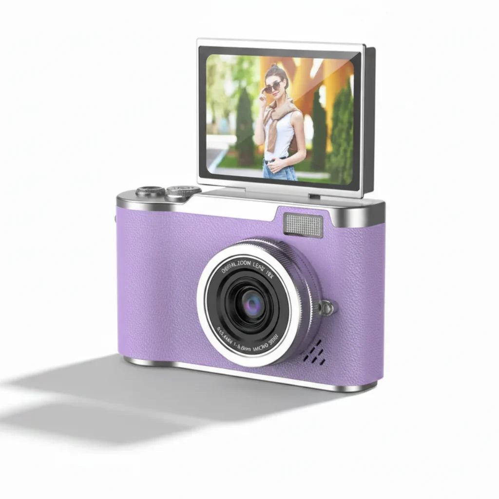Digital Camera 4K Flip Screen 48MP 8X Zoom Compact Photo Video