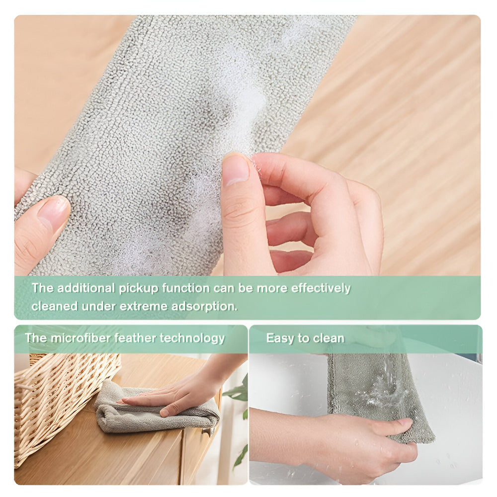 Mop Retractable Gap Cleaning Tool Microfiber Brush Flat Design
