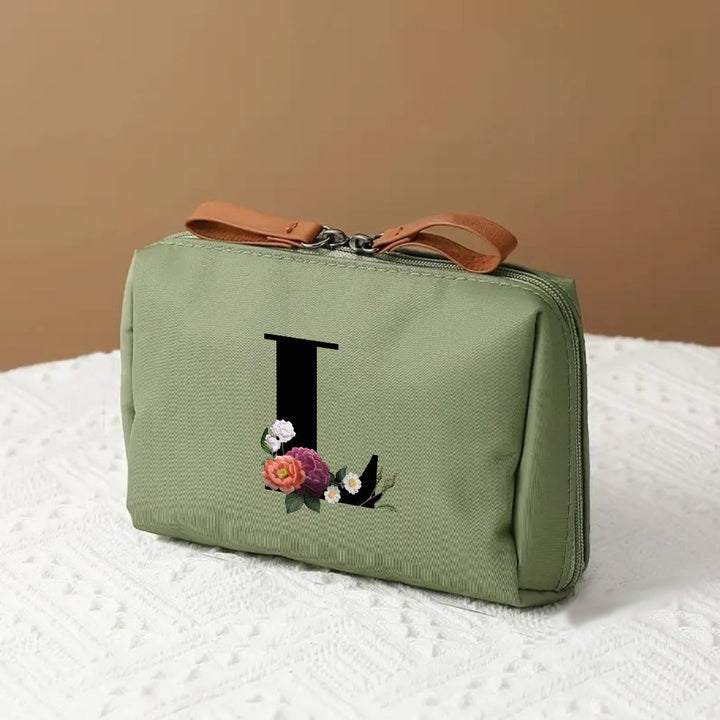 Makeup Bag Travel Cosmetic Organizer Mothers Day Letter Case