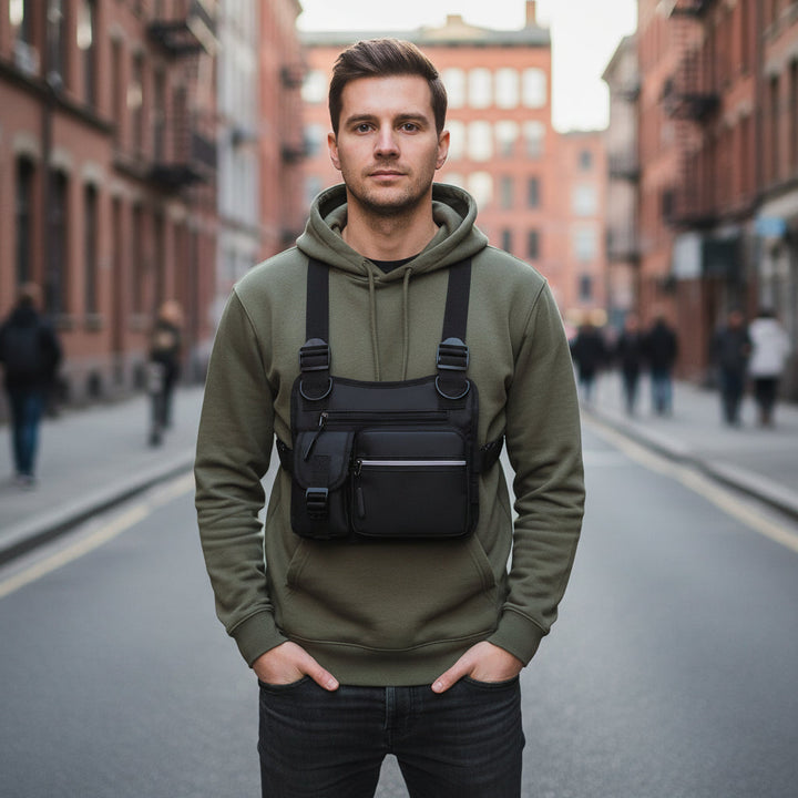 Pickleball Tactical Chest Bag Adjustable Crossbody Pack