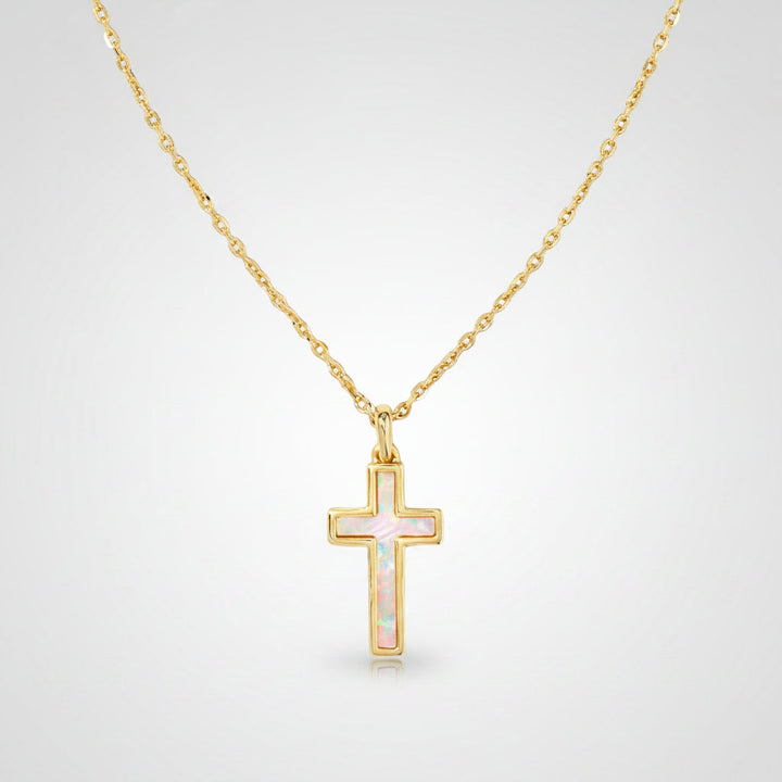 Necklace Cross Pendant Mothers Day Gift Gold jewelry Minimalist