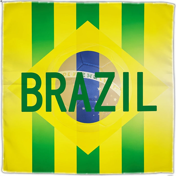 Brazil Flag Beach Towel Square Fan Blanket Travel