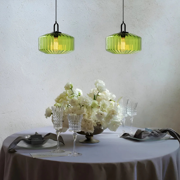 Mireta Glass Pendant Light | Retro-colored Glass Design
