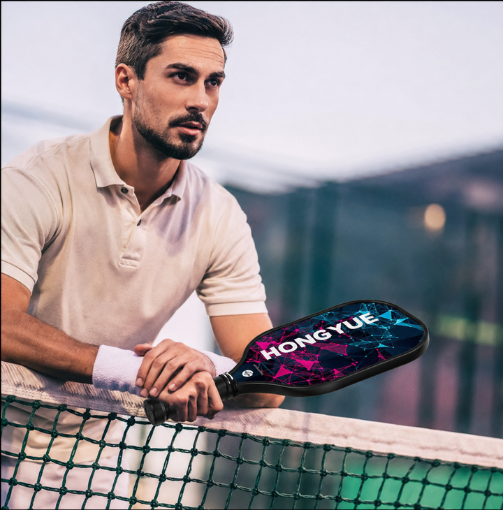 Pickleball Paddle Set Fiberglass Lightweight Rackets Balls