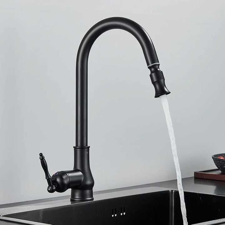 Kitchen Faucet Brass Vintage Swivel Spout Mixer