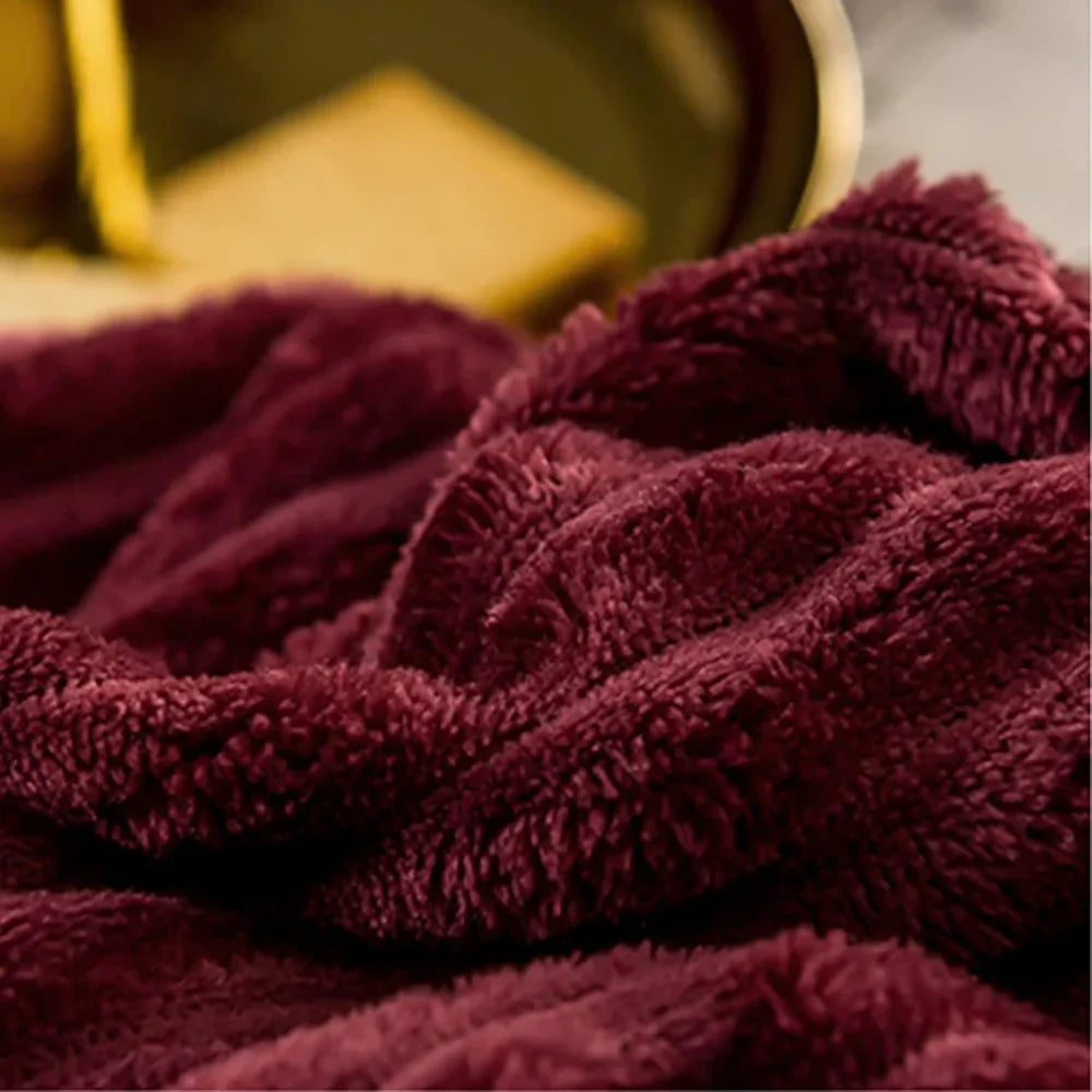 Bedding Duvet Cover Set Plush-Style Winter Bedspread Design