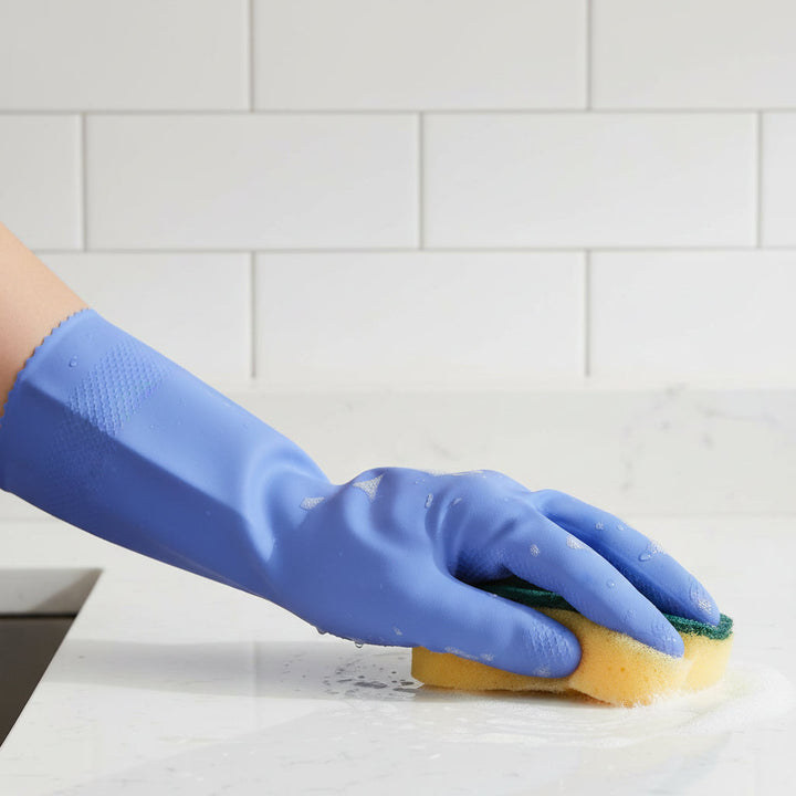 Rubber Gloves Set Kitchen Cleaning Gardening Non Slip Protection