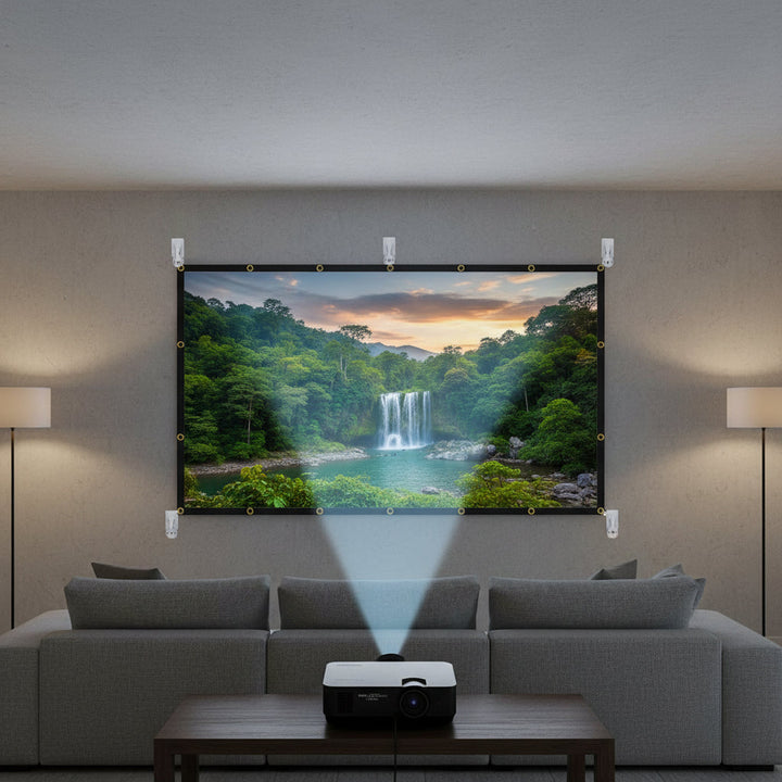 Portable 120 Inch Projector Screen Outdoor Movies HD Viewing