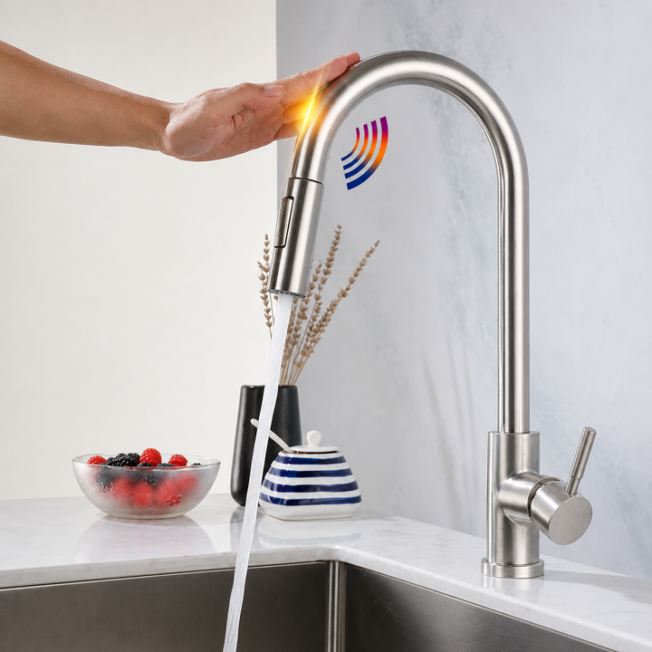 Kitchen Faucet Pull Out Spray Head Single Handle Sink Tap