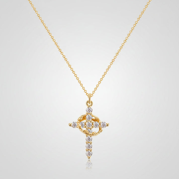 Necklace Cross Pendant Crown Mothers Day Faith jewelry Gift