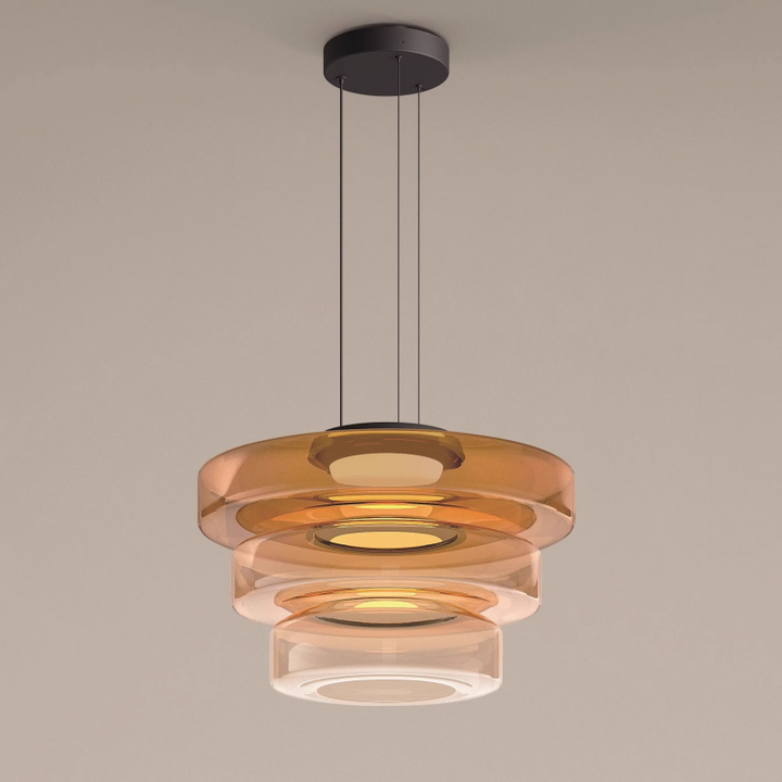 Glass Pendant Lamp | Bauhaus Style Hanging Light