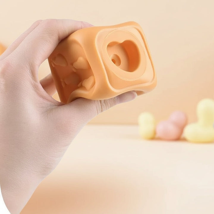 Baby Stacking Toy Sensory Teething Cubes Soft Educational Blocks
