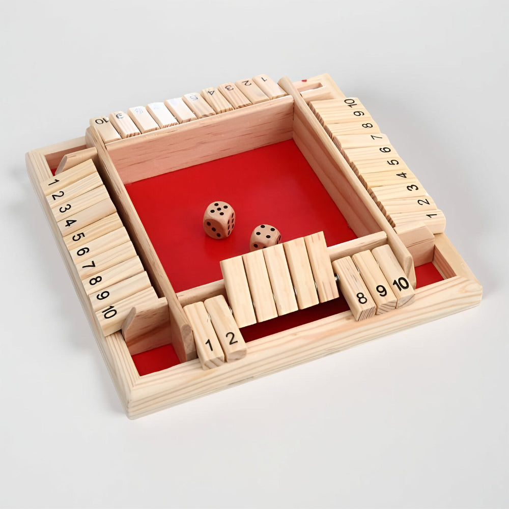 Board Game Wooden Math Learning Family Tabletop Educational Set