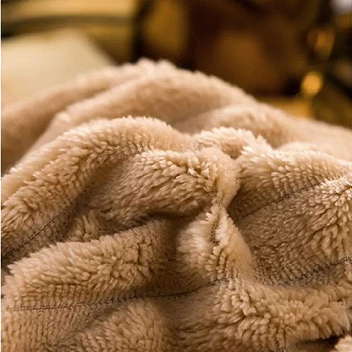 Bedding Duvet Cover Set Plush-Style Winter Bedspread Design