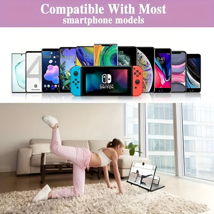 Phone Stand Screen Magnifier Foldable Holder Display Amplifier