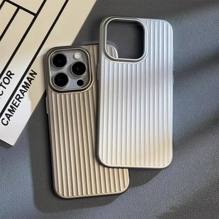 Phone Case Ribbed Hard Shell Protective Cover Design