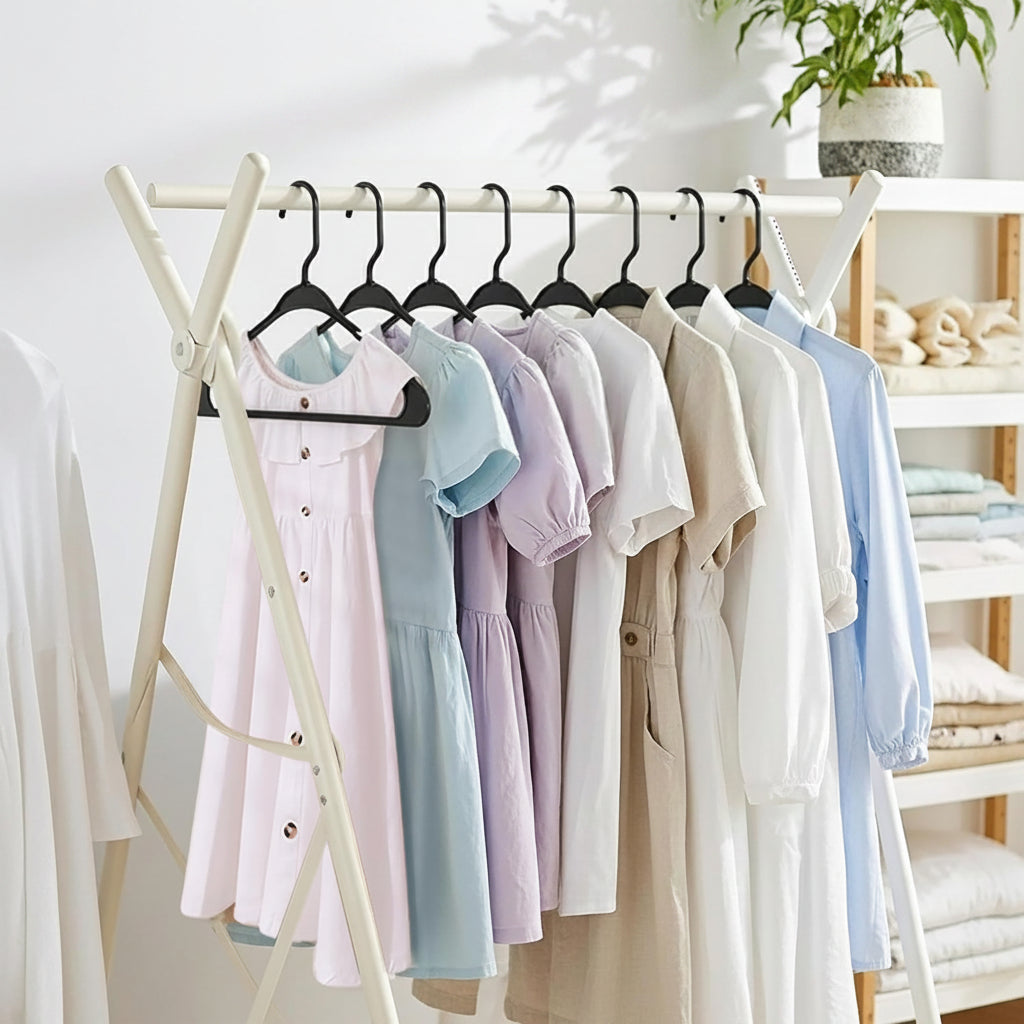 Clothes Hangers Plastic Set Heavy Duty Slim Closet Organizer