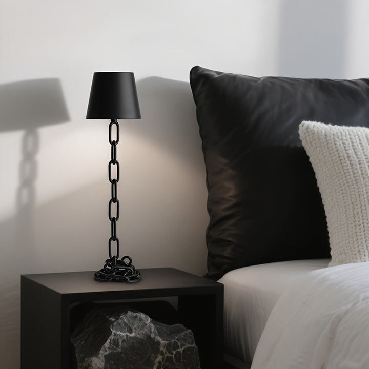 Modern Chain-Link Table Lamp | Rechargeable Touch LED Light
